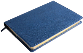 Ежедневник недатированный портфолио Mark, А5, темно-синий, кремовый блок, золотой срез (H24613/26)