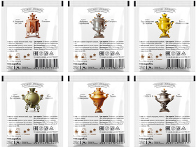 Шкатулка с логотипом Сугревъ с 6 видами  пакетированного чая