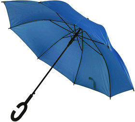 Зонт-трость HALRUM,  полуавтомат, синий, D=105 см, нейлон, пластик (H345706/24)