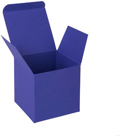 Коробка подарочная CUBE; 9*9*9 см; синий