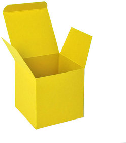 H32004/03 - Коробка подарочная CUBE; 9*9*9 см; желтый