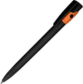 Ручка шариковая KIKI ECOLINE, черный/оранжевый, экопластик