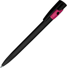 Ручка шариковая KIKI ECOLINE, черный/розовый, экопластик