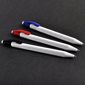 N1, ручка шариковая, желтый/белый, пластик