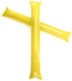 H349075/03 - Палки-стучалки "Оле-Оле" STICK, полиэтилен, 60*10 см, жёлтый