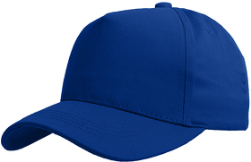 H50504/241 - Бейсболка "Breeze", 5 клиньев,  застежка на липучке; ярко-синий; 100% хлопок; плотность 150 г/м2