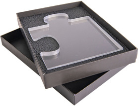Награда CONNECT в подарочной коробке, матовые грани, 195х150х20 мм,  акрил