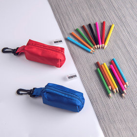 Набор цветных карандашей (8шт) с точилкой MIGAL в чехле, красный, 4,5х10х4 см, дерево, полиэстер