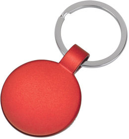 Брелок "Круг", красный, 3,7х3,7х0,1 см, металл (H8742/08)