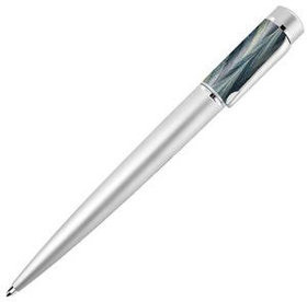 AZTEKA, ручка шариковая, серый/серебристый, металл (H1412)
