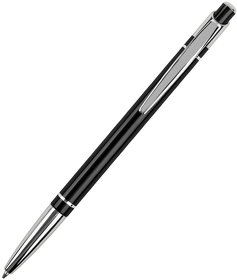 SHAPE, ручка шариковая, черный/хром, анодированный алюминий/пластик