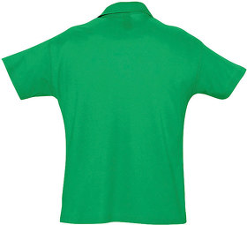Рубашка поло мужская SUMMER II, зелёный травяной, 100% хлопок, 170 г/м2
