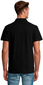 Рубашка поло мужская SPRING II,черный,2XL,100% хлопок, 210/м2