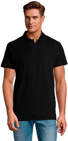 Рубашка поло мужская SPRING II,черный,2XL,100% хлопок, 210/м2