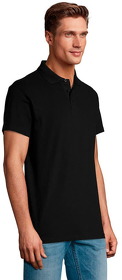 Рубашка поло мужская SPRING II,черный,2XL,100% хлопок, 210/м2