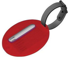 Бирка багажная; красный; 7,5х6х1 см; пластик; тампопечать (H11908/08)