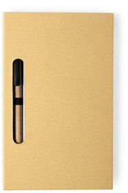 Блокнот со стикерами и ручкой KENDIL, картон