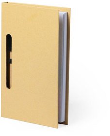 Блокнот со стикерами и ручкой KENDIL, картон