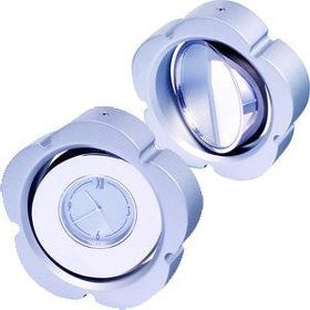 Часы с зеркалом; 7,7х2х7,5 см; металл; лазерная гравировка (H3100)