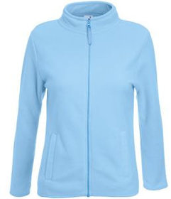 Толстовка "Lady-Fit Micro Jacket", небесно-голубой, 100% п/э, 250 г/м2 (H625580.YT)
