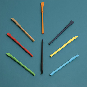 Ручка шариковая N20, желтый, бумага, цвет чернил синий