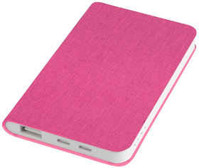 H23103/10 - Универсальный аккумулятор "Provence" (5000mAh),розовый,7,5х12,1х1,1см, искусственная кожа,пл