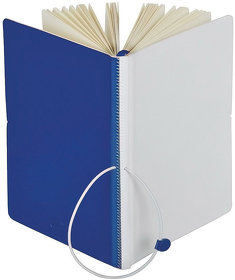 Набор подарочный WHITE&YOU: бизнес-блокнот, ручка, сумка, бело-синий