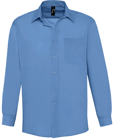 Рубашка"Baltimore", васильковый, 65% полиэстер, 35% хлопок, 105г/м2 (H716040.230)