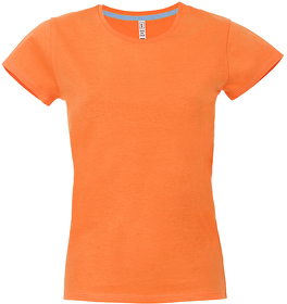 H399931.66 - Футболка женская "California Lady", оранжевый, 100% хлопок, 150 г/м2