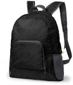 Рюкзак складной MENDY, черный, 43х32х12 см, 100% полиэстер