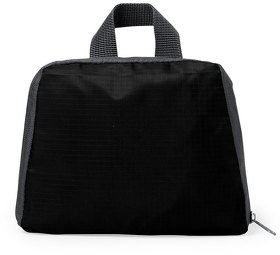 Рюкзак складной MENDY, черный, 43х32х12 см, 100% полиэстер