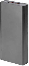 H37180/47 - Универсальный аккумулятор OMG Iron line 20 (20000 мАч), металл, серебристый, 14,7х6.6х2,7 см