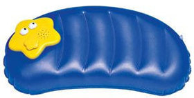 Подушка надувная с FM-радио; синий с желтым; 44х20х24 см; пластик; тампопечать (H8001)