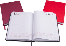 Ежедневник датированный Bliss, А5,  красный, белый блок, без обреза