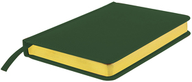 Ежедневник датированный Joy, А5,  темно-зеленый, белый блок, золотой обрез