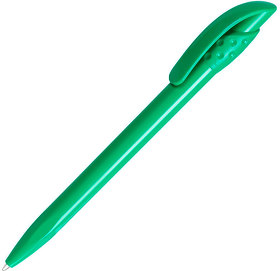 H414/18 - Ручка шариковая GOLF SOLID, зеленый, пластик