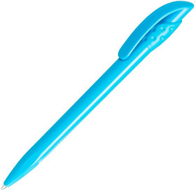 H414/135 - Ручка шариковая GOLF SOLID, голубой, пластик