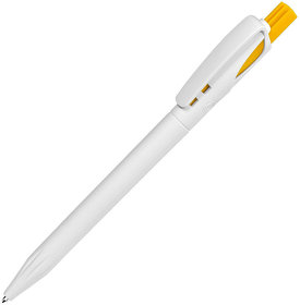 TWIN, ручка шариковая, ярко-желтый/белый, пластик (H161/01/03)