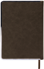 Ежедневник недатированный Montrose, А5, коричневый, кремовый блок, графитовый срез