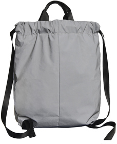 Рюкзак RUN, светоотражающий серый, 48х40см, 100% нейлон