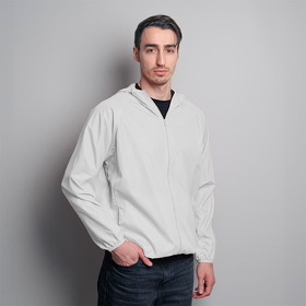Ветровка мужская COLIN, белый, 100% полиэстер, плотность 280Т.