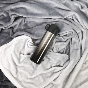 Плед GRADIENT в подарочном мешке; серый; 130х150 см; фланель 280 гр/м2