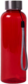 H40315/08 - Бутылка для воды WATER, 550 мл; красный, пластик rPET, нержавеющая сталь