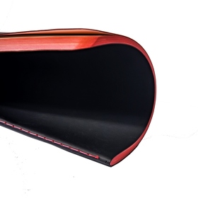 Тетрадь SLIMMY, 140 х 210 мм,  черный с красным, бежевый блок, в клетку