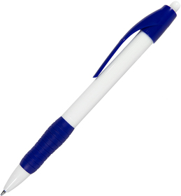 N4, ручка шариковая с грипом, белый/синий, пластик