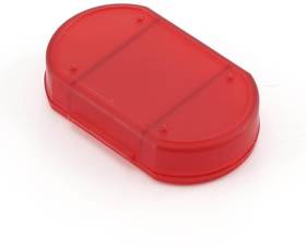 Витаминница TRIZONE, 3 отсека; 6 x 1.3 x 3.9 см; пластик, красная