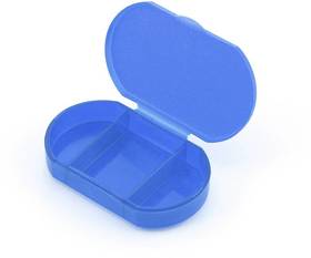 Витаминница TRIZONE, 3 отсека; 6 x 1.3 x 3.9 см; пластик, синяя (H343283/24)