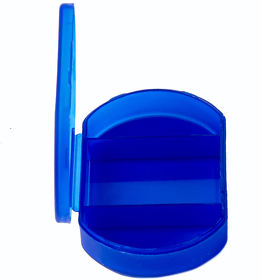 Витаминница TRIZONE, 3 отсека; 6 x 1.3 x 3.9 см; пластик, синяя