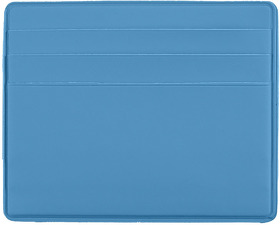 Чехол/картхолдер Simply для 6 карт с отделением для денег, голубой, PU