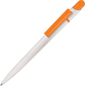 MIR, ручка шариковая, белый/оранжевый, пластик (H123/05)